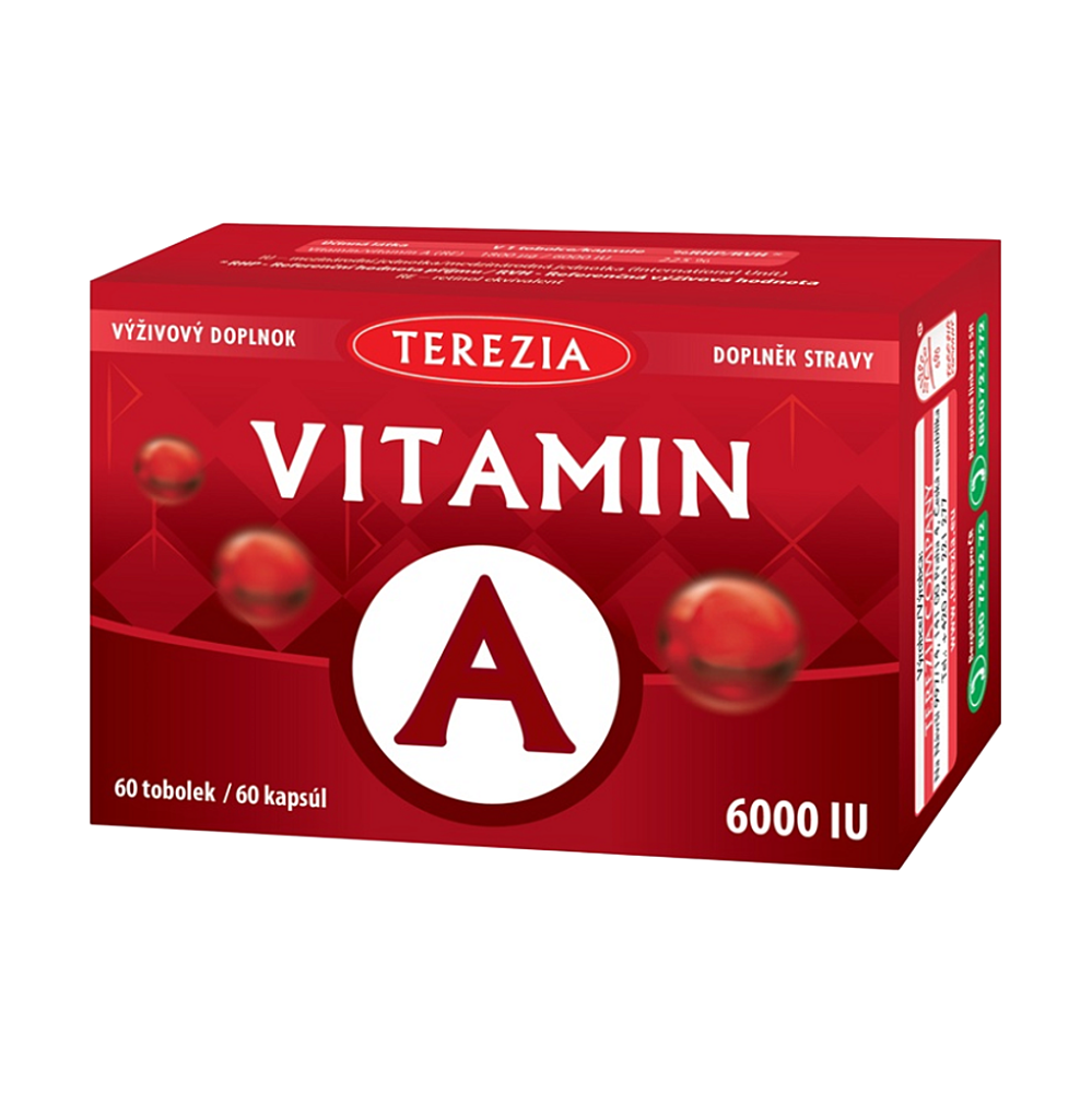 TEREZIA Vitamin A 6000 IU 60 tobolek
