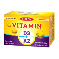 TEREZIA Vitamin D3 + K2 60 tobolek
