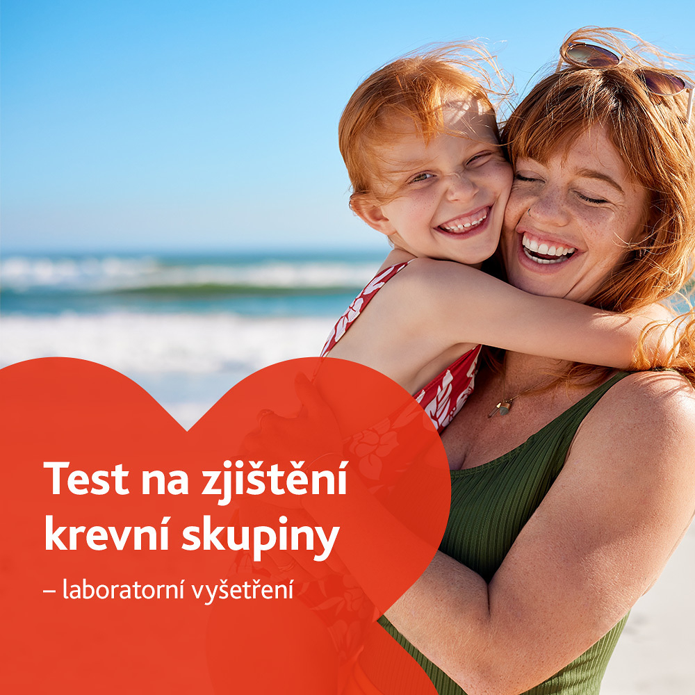 Test na zjištění krevní skupiny - laboratorní vyšetření
