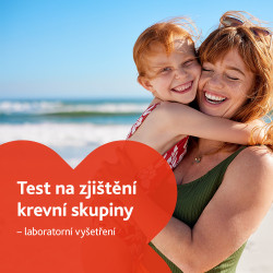 Test na zjištění krevní skupiny - laboratorní vyšetření