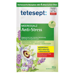 TETESEPT Mořská sůl do koupele Protistresová 80 g