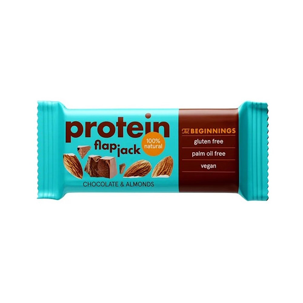 THE BEGINNINGS Flapjack proteinový čokoládový s mandlemi 60 g