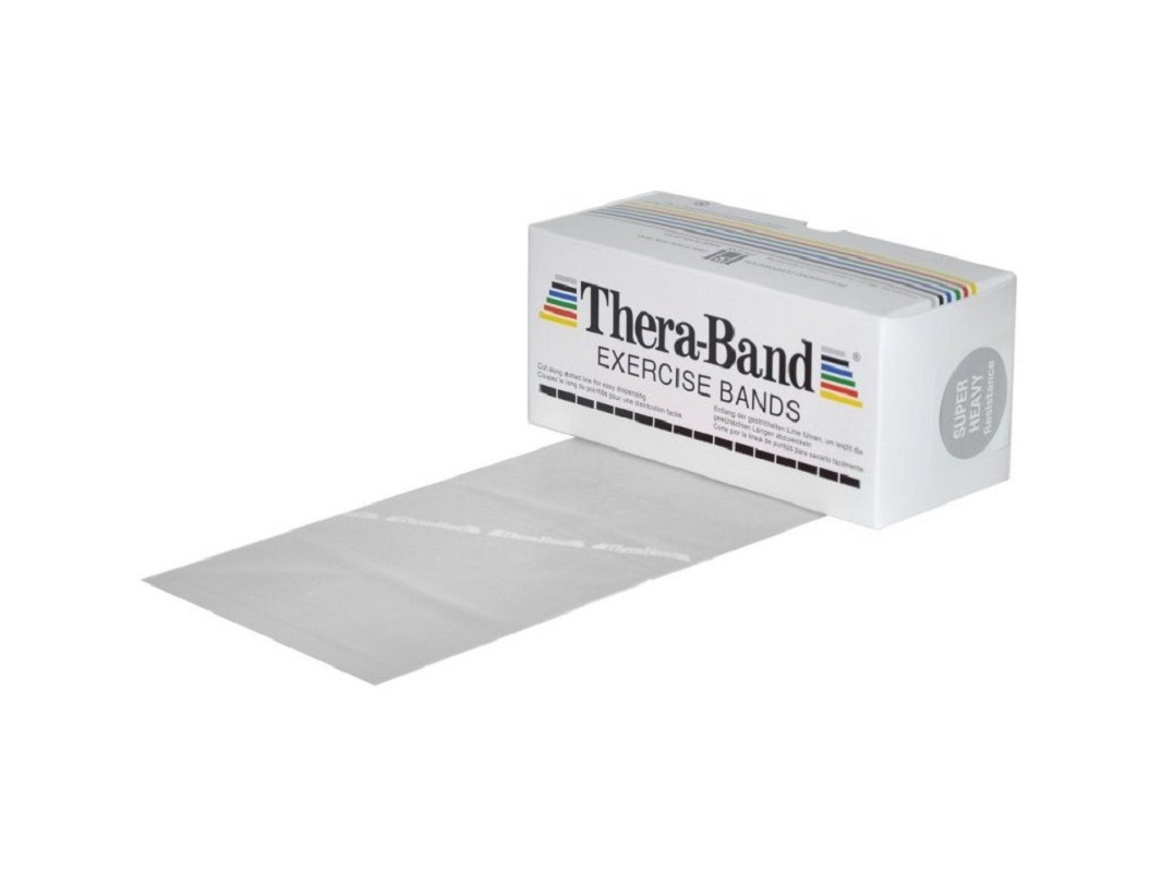 Thera-Band Posilovací guma 5,5 m, stříbrná, super silná