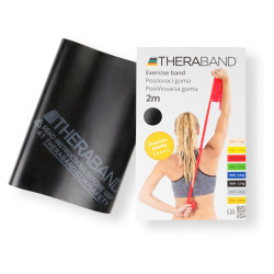 THERA-BAND Posilovací guma speciálně silná - černá 2 m