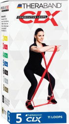 THERABAND Thera-Band CLX - modrý, extra silný