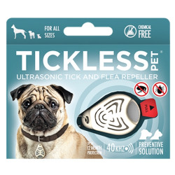 TICKLESS PET Ultrazvukový odpuzovač klíšťat a blech pro psy barvy beige