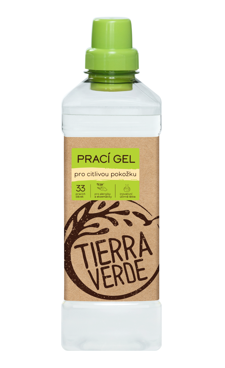 Tierra Verde Prací gel pro citlivou pokožku láhev 1 l