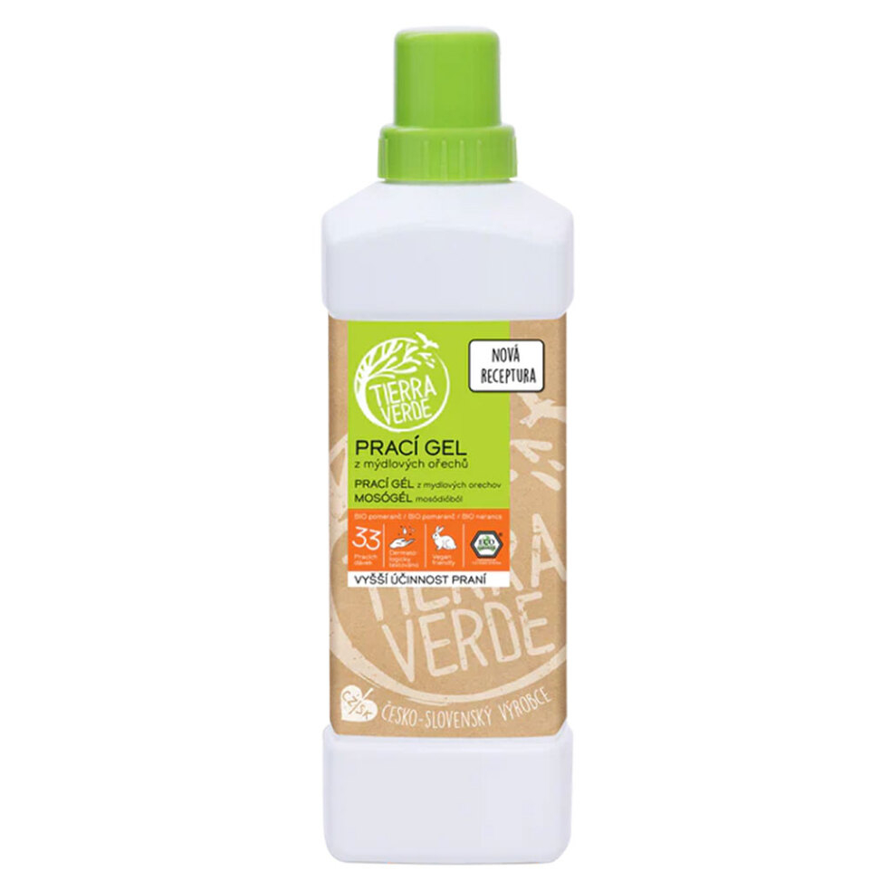 TIERRA VERDE Prací gel s pomerančem BIO 1 l
