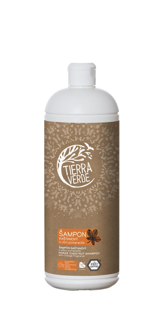 TIERRA VERDE Šampon kaštanový s vůní pomeranče láhev 1 l