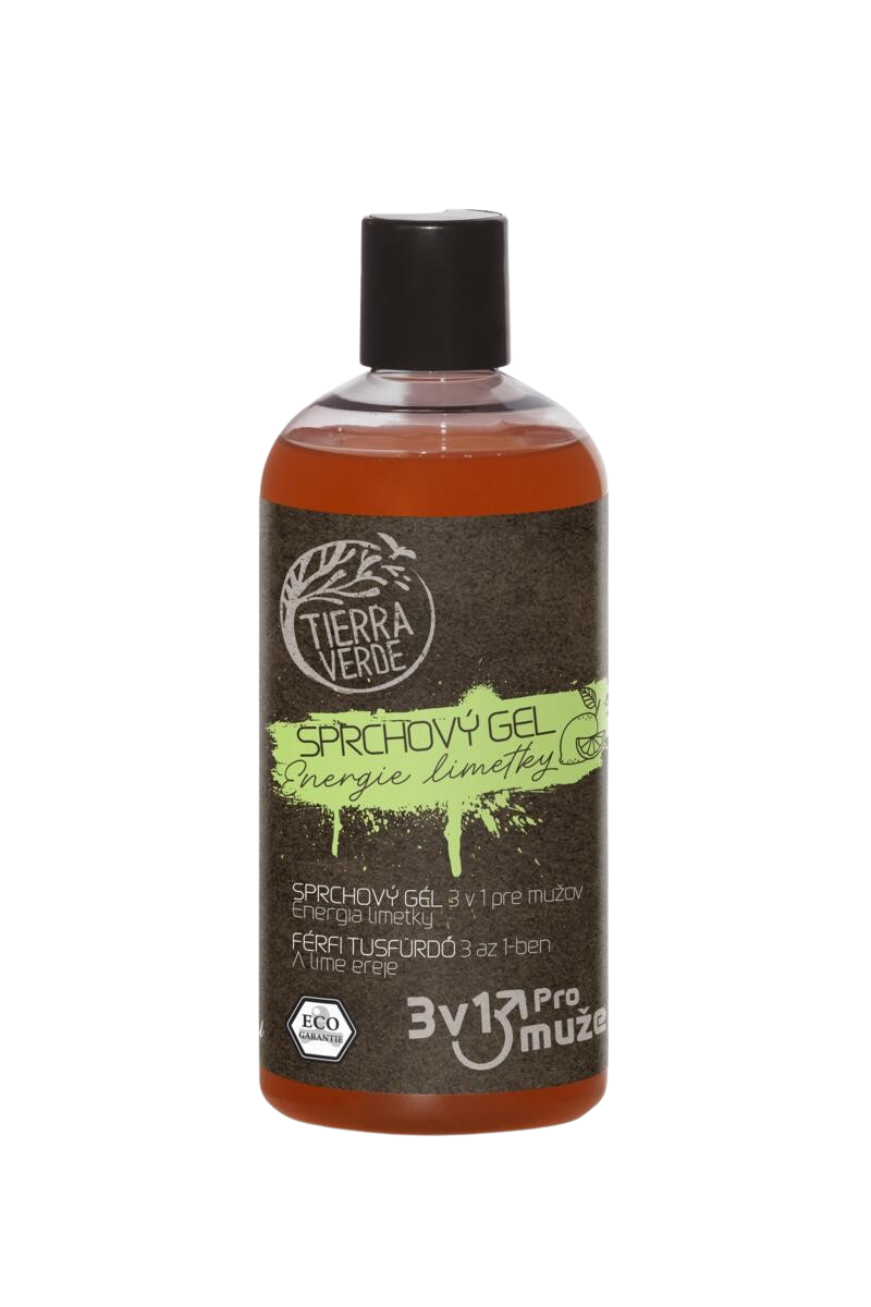 TIERRA VERDE Sprchový gel 3 v 1 pro muže Energie limetky 500 ml