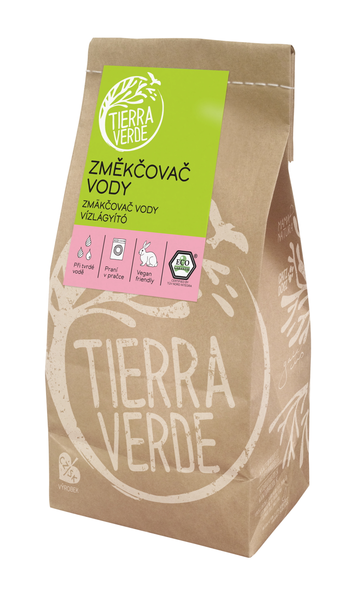 TIERRA VERDE Změkčovač vody pro účinné praní v tvrdé vodě 850 g
