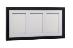 Tiny Memories Sada na otisky nožiček či ručiček, trojrámek - dárková sada pro miminko - černá