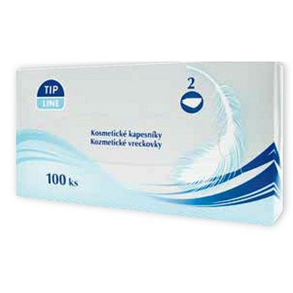 TIP LINE Kosmetické kapesníky 2-vrstvé Box 100 ks