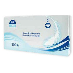 TIP LINE Kosmetické kapesníky 2-vrstvé Box 100 ks