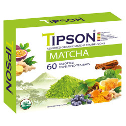 TIPSON Matcha Assorted zelené čaje 60 sáčků BIO
