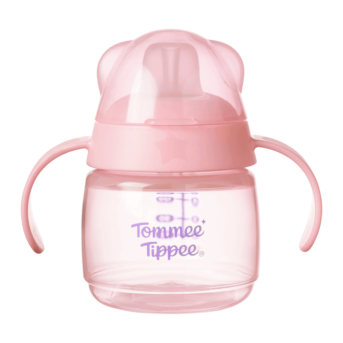 Tommee Tippee Netekoucí hrneček s hubičkou Transition 4m+ 150 ml růžový