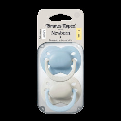 Tommee Tippee Silikonový dudlík Newborn Boy 0-2m 2 ks více barevných variant