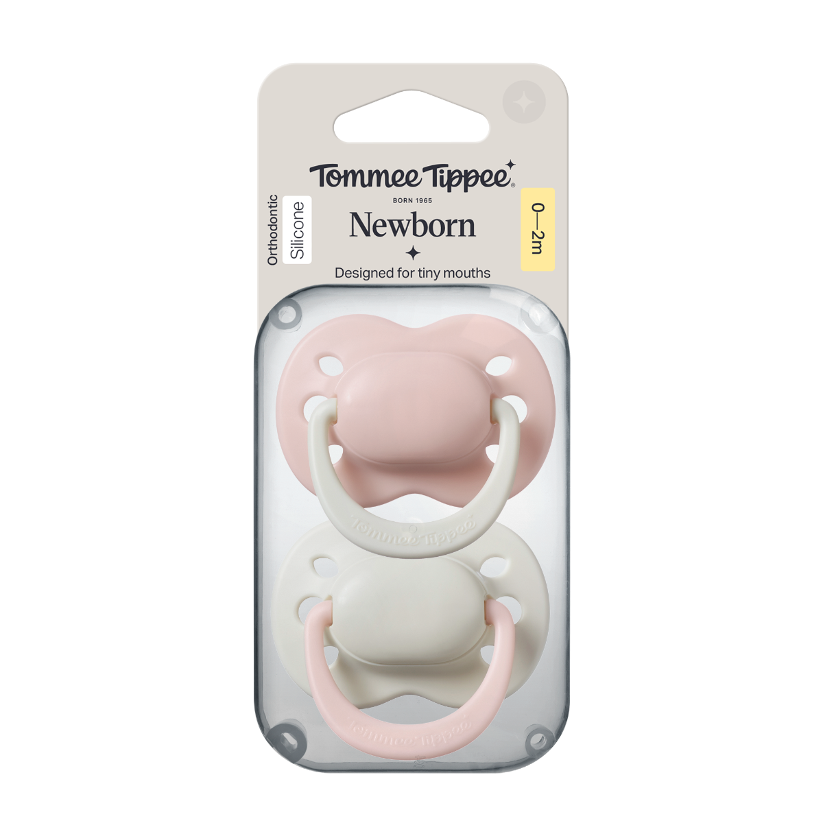 Tommee Tippee Silikonový dudlík Newborn Girl 0-2m 2 ks více barevných variant