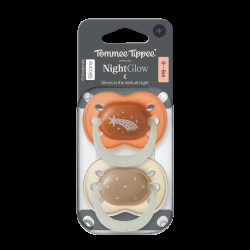 Tommee Tippee SIlikonový dudlík Night 0-6m 2 ks více barevných variant