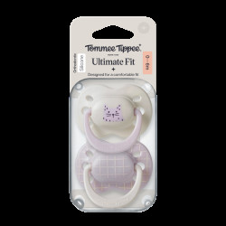 Tommee Tippee Silikonový dudlík Ultimate Fit Deco Girl 0-6m 2 ks více barevných variant