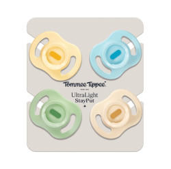 Tommee Tippee Silikonový Dudlík Ultralight Boy 0–⁠⁠⁠⁠⁠⁠6m 4 ks