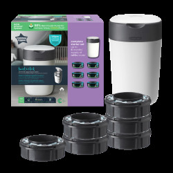 Tommee Tippee Twist&Click koš na pleny + 6 náhradních kazet