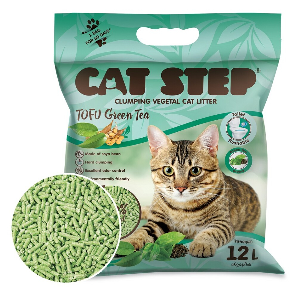 TOMMI Cat Step Tofu Green Tea podestýlka 5,4 kg/12 l