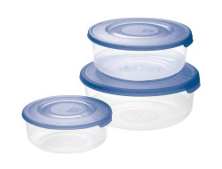 Tontarelli Dóza na potraviny Family kulatá 3 ks modrá