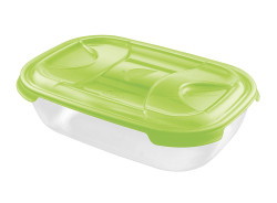 Tontarelli Dóza na potraviny Nuvola obdélníková 1,15 l 1 ks zelená