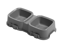 Tontarelli Dvojitá miska Pet 2 x 0,5 l 1 ks grafit