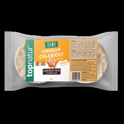 TOPNATUR Kukuřičný chlebíček slaný karamel v jogurtové polevě 70 g