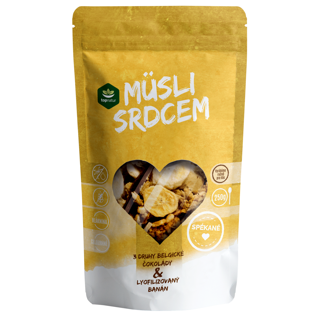 TOPNATUR Müsli Čoko trio&banán 250 g
