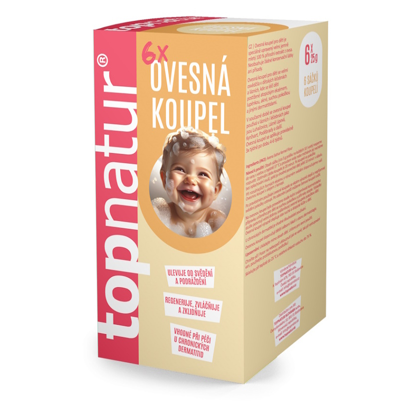 TOPNATUR Ovesná koupel pro děti 6x25 g