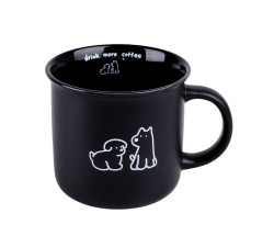 Toro Keramický hrnek Pejsek 380 ml 1 ks černý