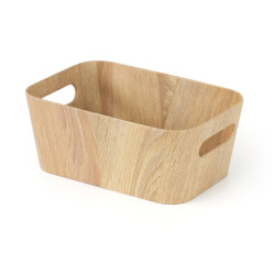 Toro Úložný koš 26 x 18 x 11 cm papír + lepenka 1 ks barva dřeva