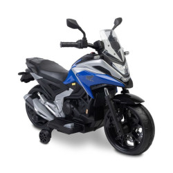 Toyz Elektrická motorka Honda NC750X pro děti – LED, USB, 3-8 let, modrá, černá
