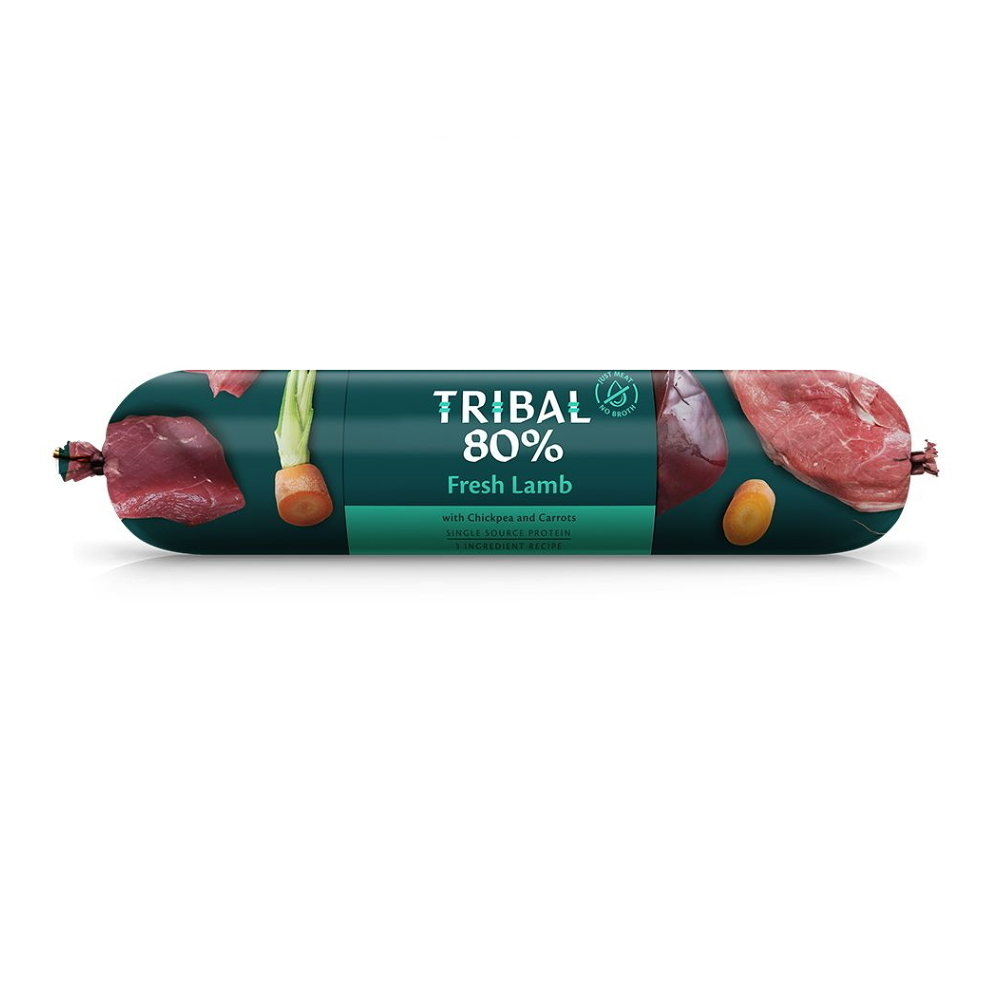 TRIBAL 80% Fresh Lamb salám pro psy, Hmotnost balení: 750 g