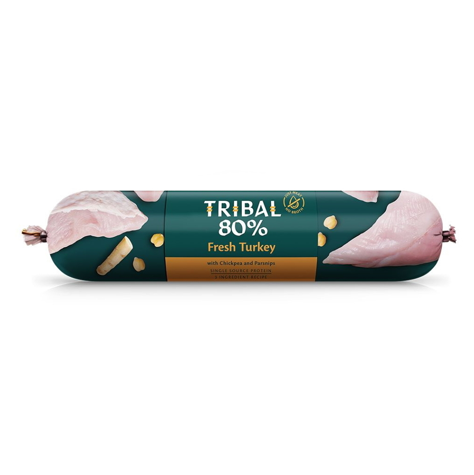 TRIBAL 80% Fresh Turkey salám pro psy, Hmotnost balení: 750 g