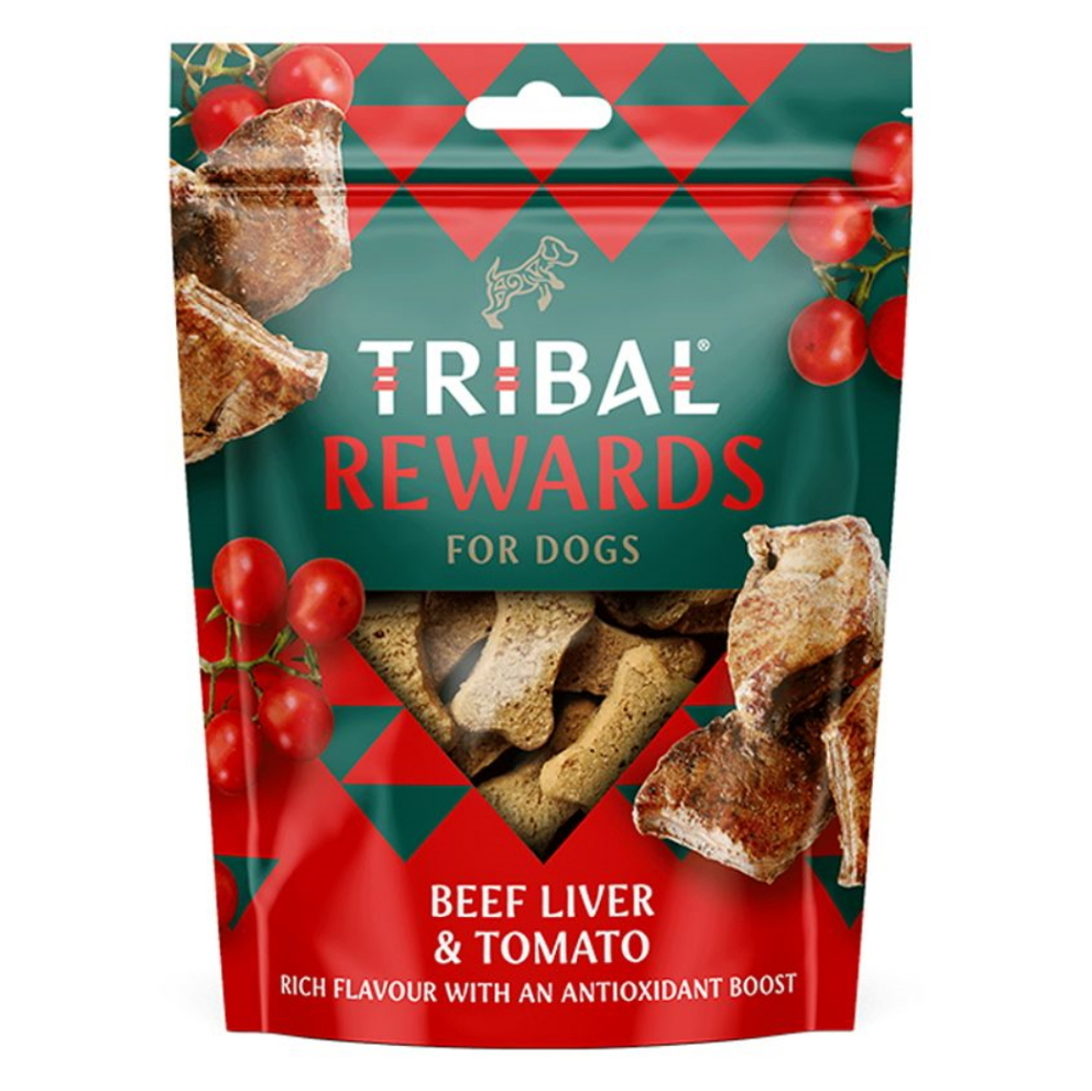 TRIBAL Rewards Beef liver & Tomato pamlsek pro psy 125 g