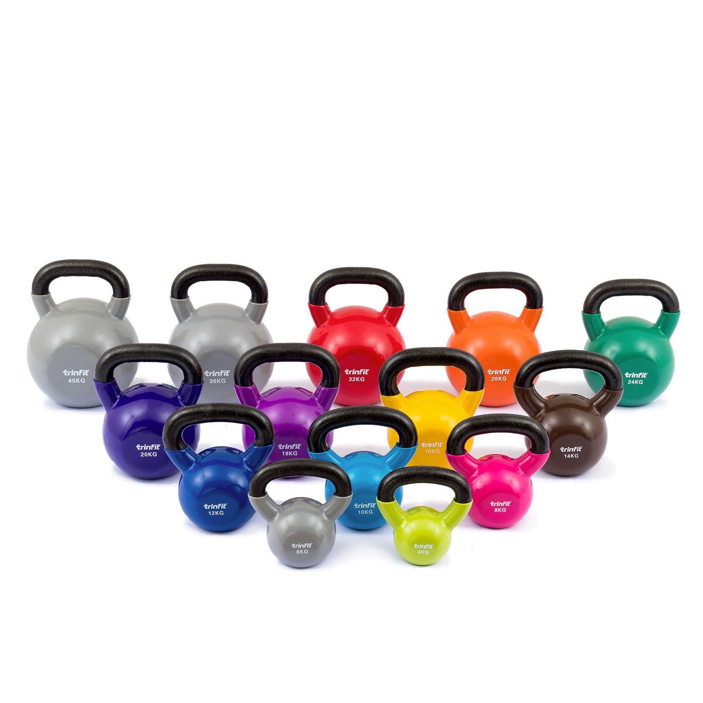 TRINFIT Kettlebell kovový vinyl varianta 8 kg