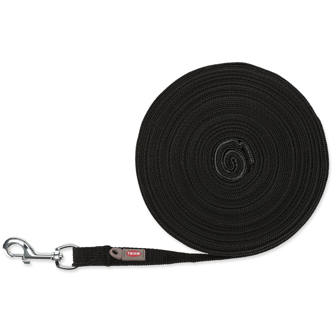 Trixie Vodítko stopovací černé 15mx20mm