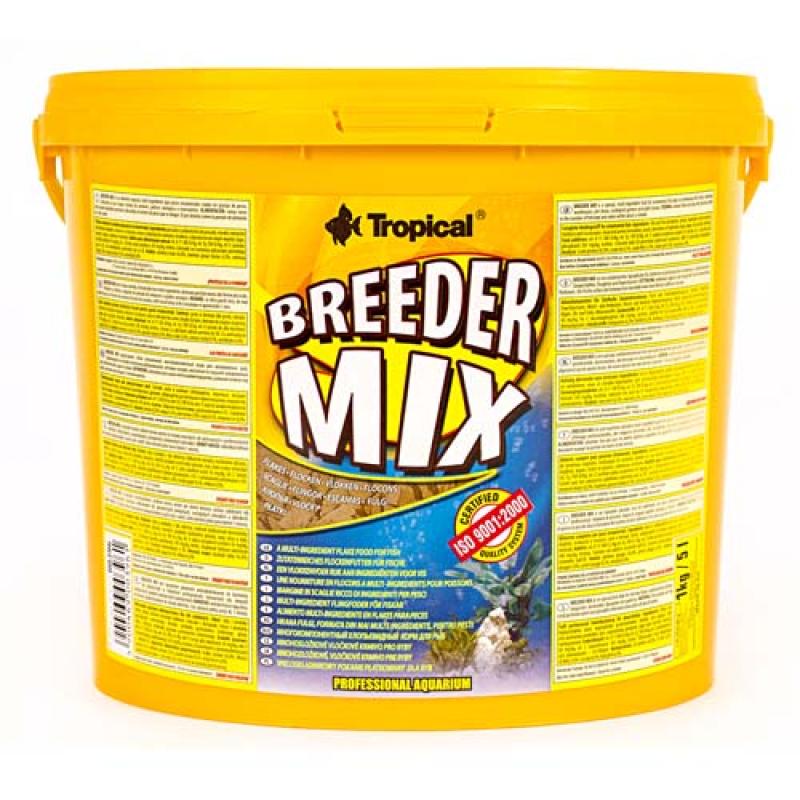 Tropical Breeder Mix 5l/1kg mnohosložkové vločkové krmivo pro všechny akvarijní ryb