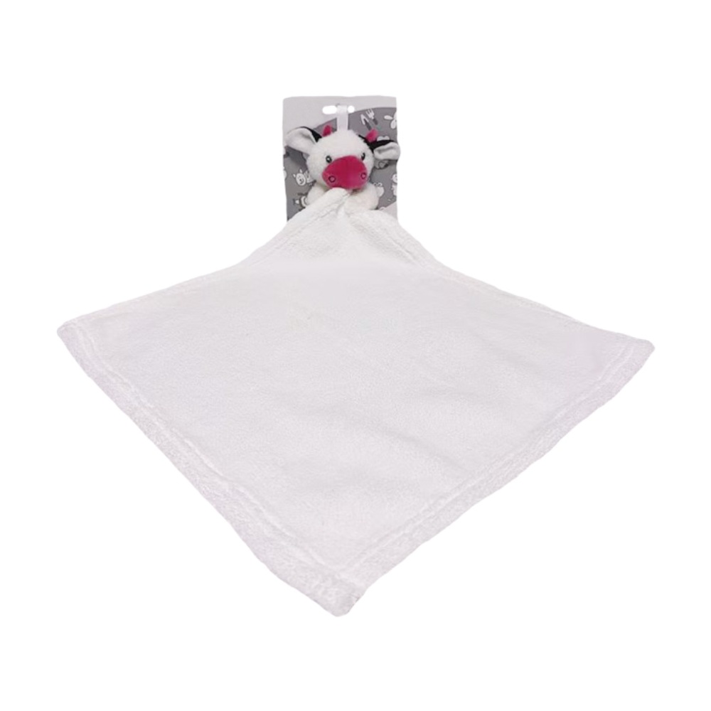 Tulilo Baby Ručník s hračkou Kravička, 35x35cm
