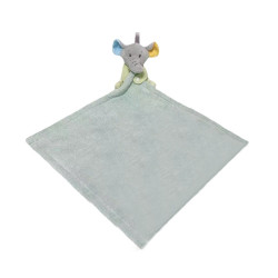 Tulilo Baby Ručník s hračkou Slon, 35x35cm , šedý