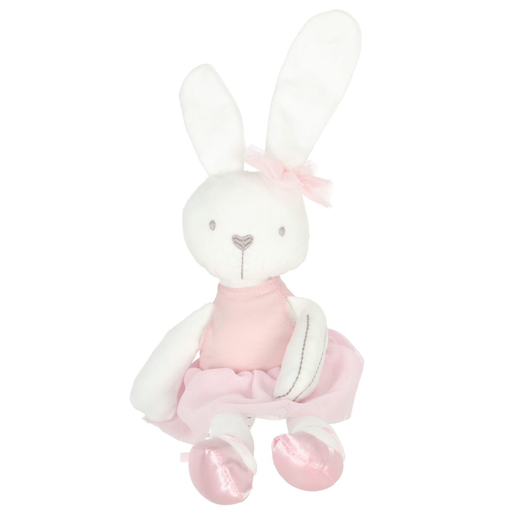 TULIMI Plyšový mazlík pro děti Bunny Love, růžový, 46 cm