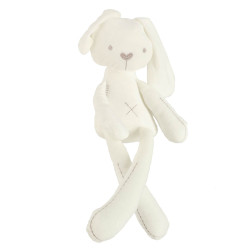 TULIMI Plyšový mazlík pro děti Bunny Love, smetanový, 54cm