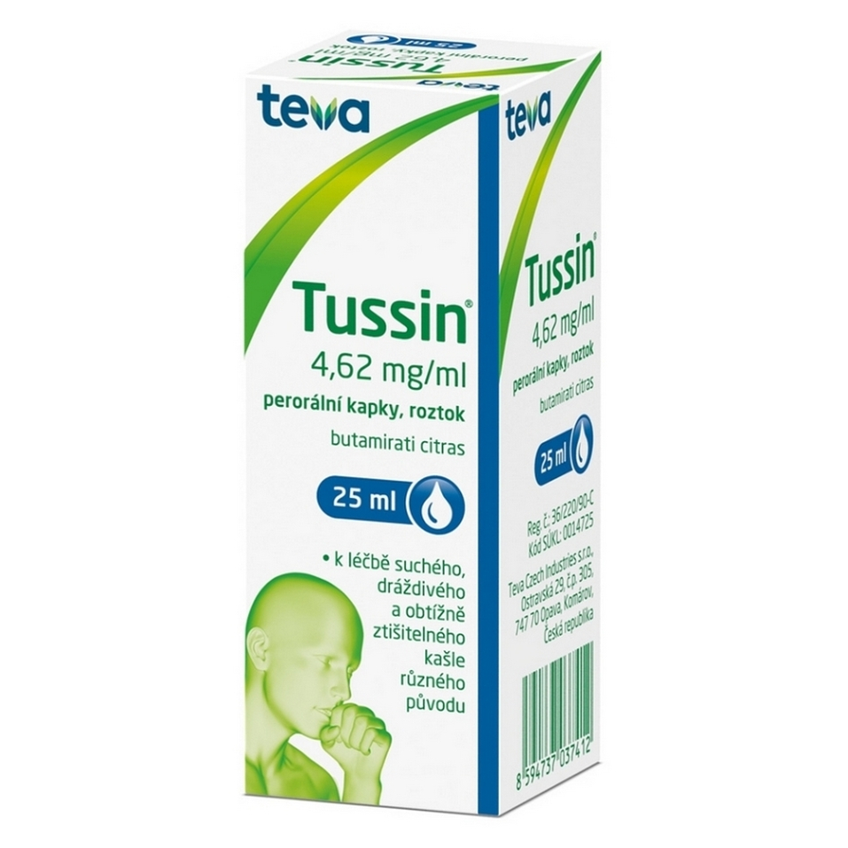 TUSSIN Kapky, roztok 4.62mg/ml 25 ml