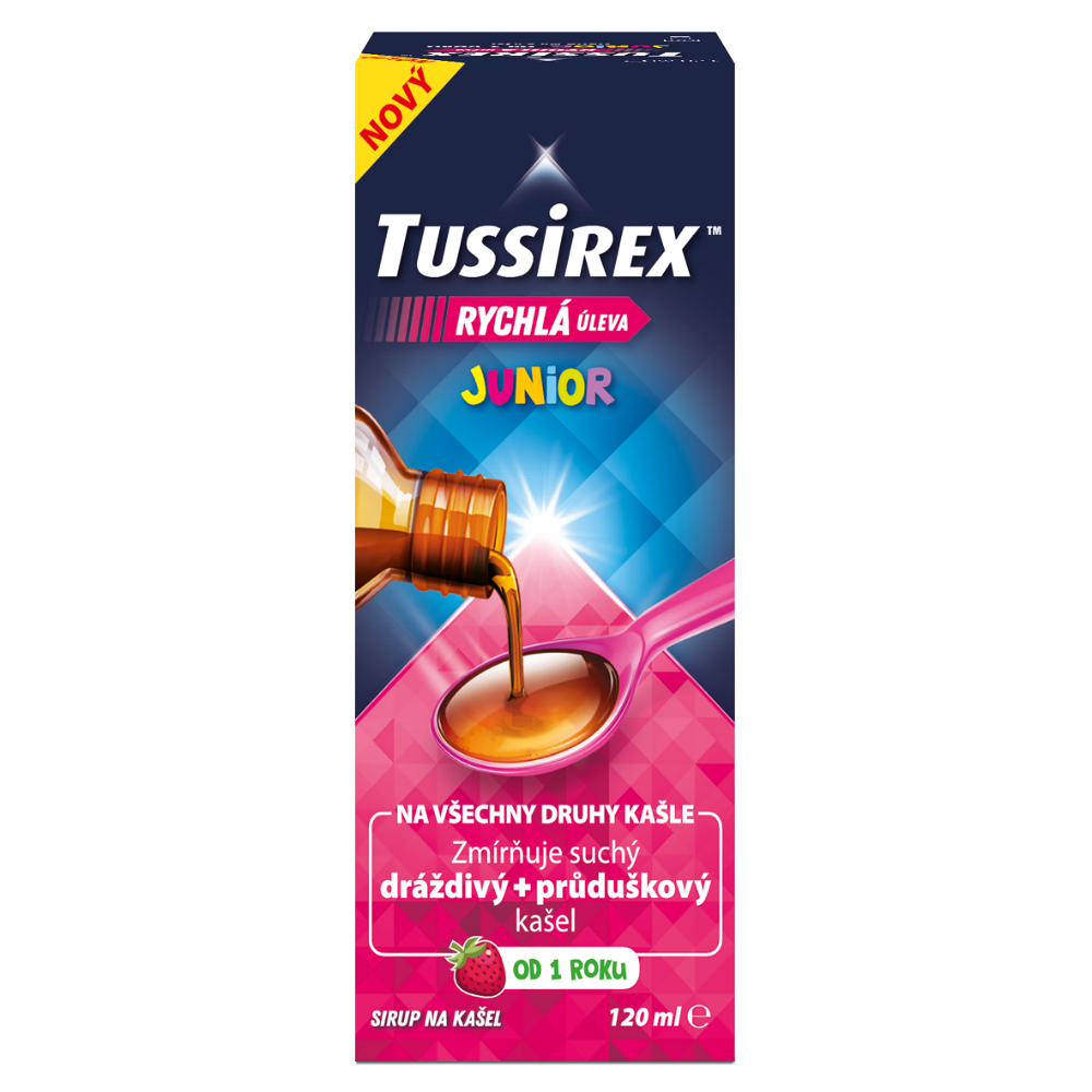 TUSSIREX Junior sirup na kašel pro děti 120 ml