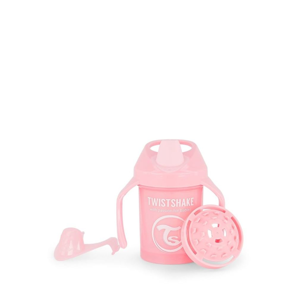 TWISTSHAKE Hrnek netekoucí učící růžový 4 + měsíců  230 ml