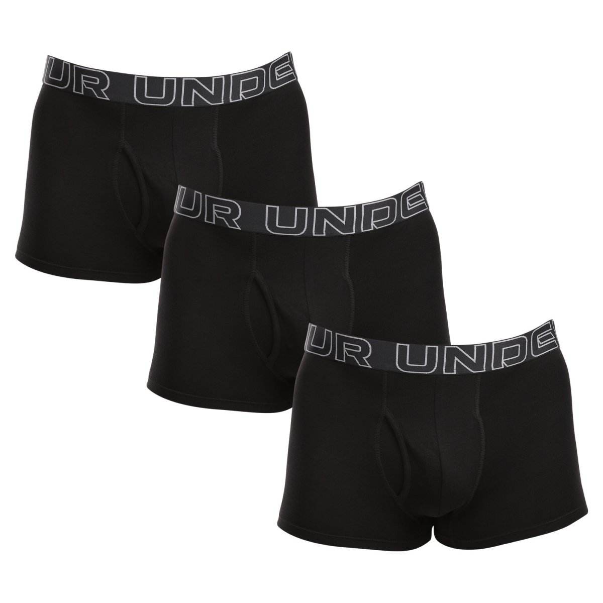 Under Armour 3PACK pánské boxerky černé (1383891 001) 3XL